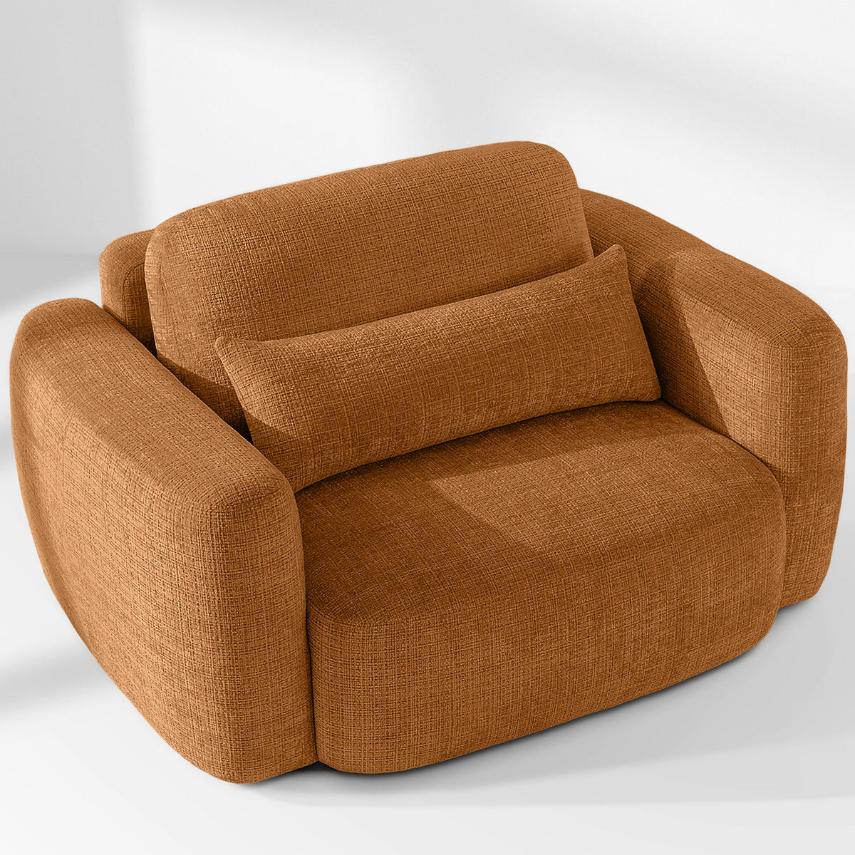SITZGARNITUR ELOSA - Rot, Holz/Textil (245/85/165cm) - KONSIMO®