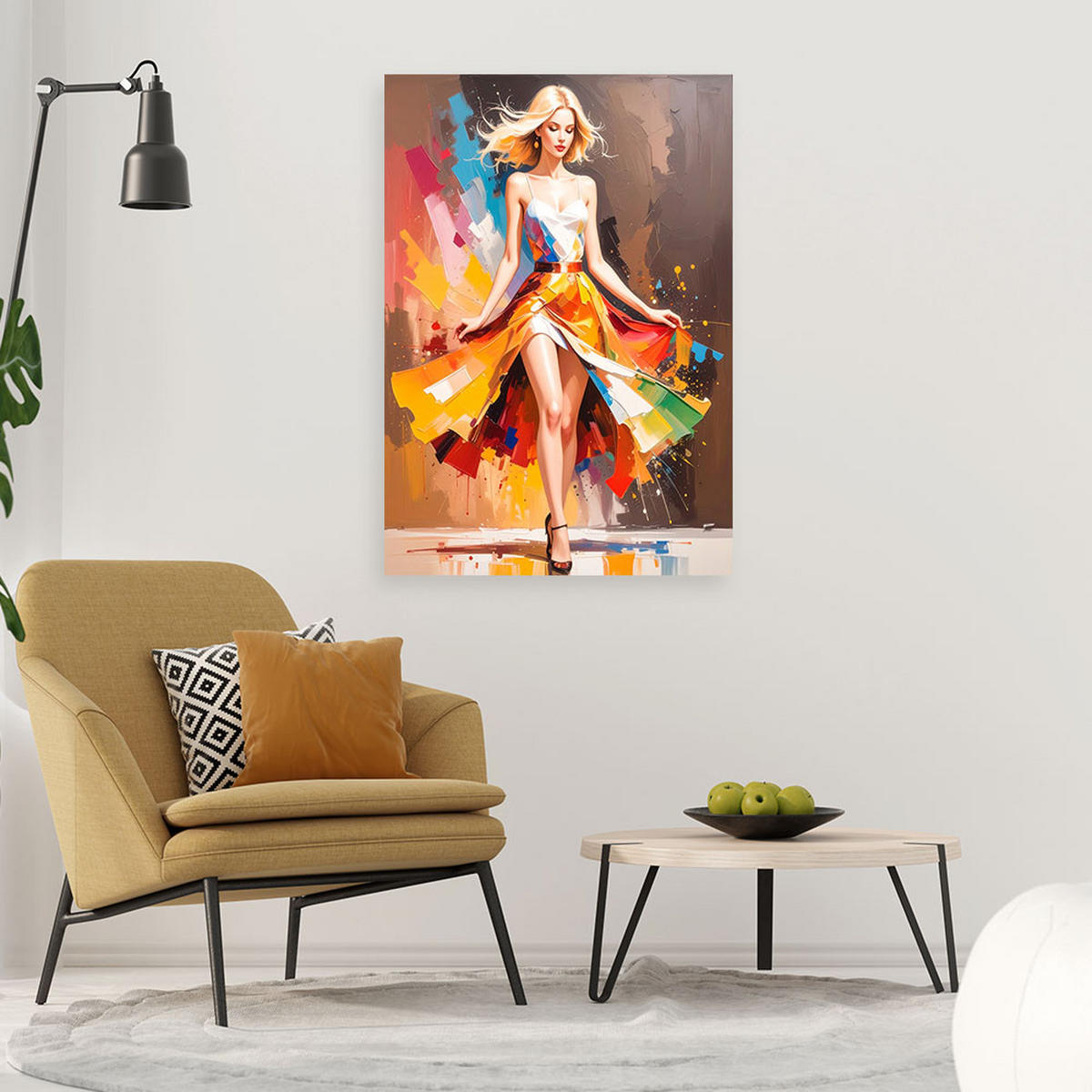 LEINWANDBILD Menschen & Charaktere 80x120cm - Multicolor, Textil (80/120cm) - Feeby