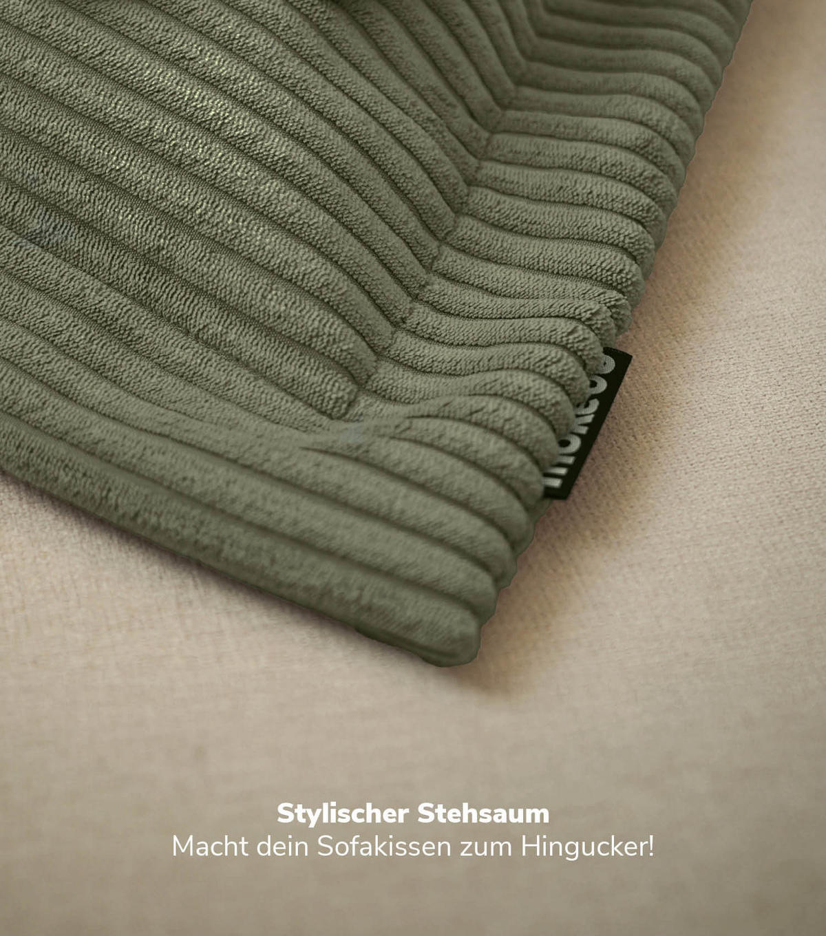SOFAKISSEN Das Wölkchen - Grün, Textil (70/8cm) - Mokebo