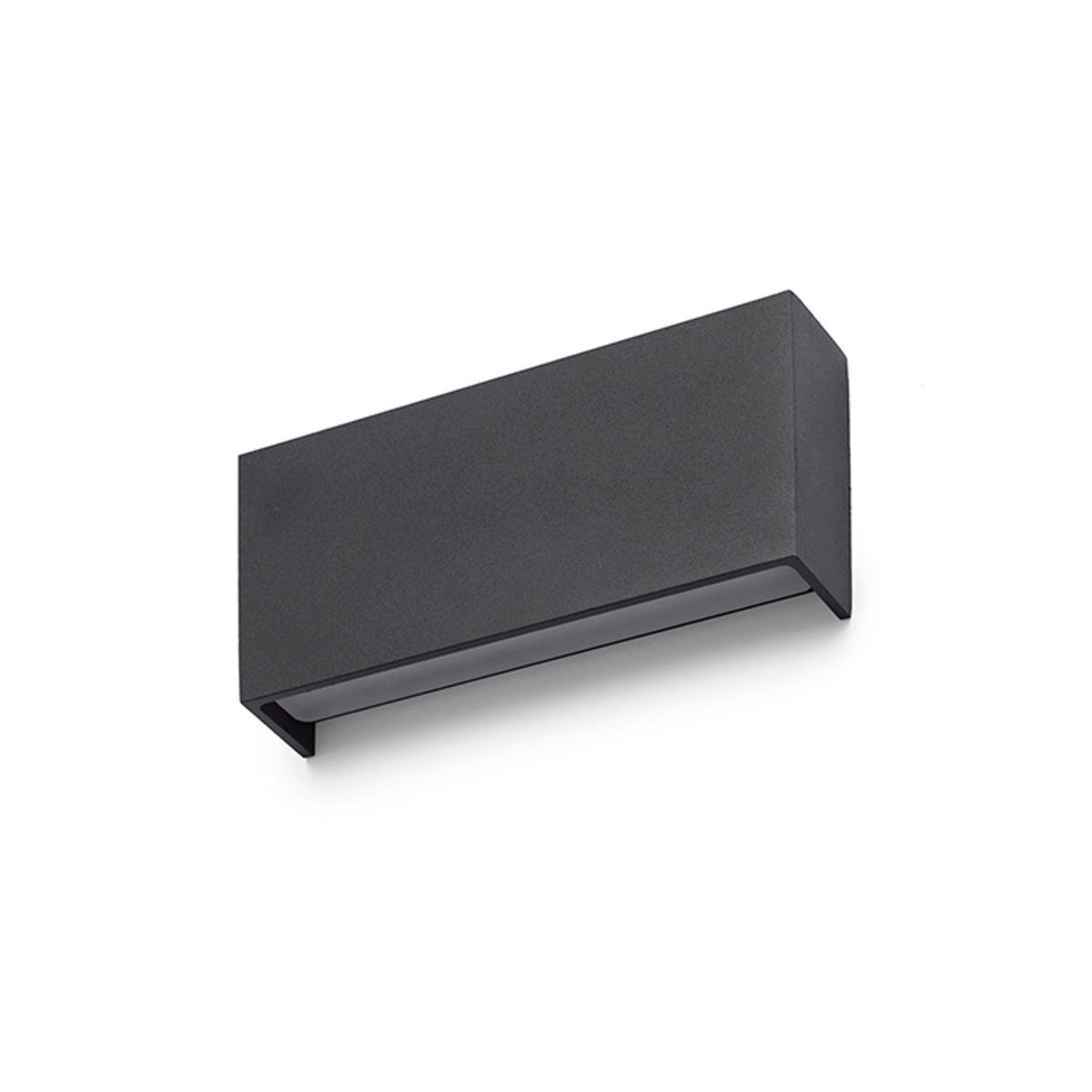 AUSSENLEUCHTE TORINO Schwarz 10 W IP54 - Schwarz, Metall (35/18/9cm) - Rendl