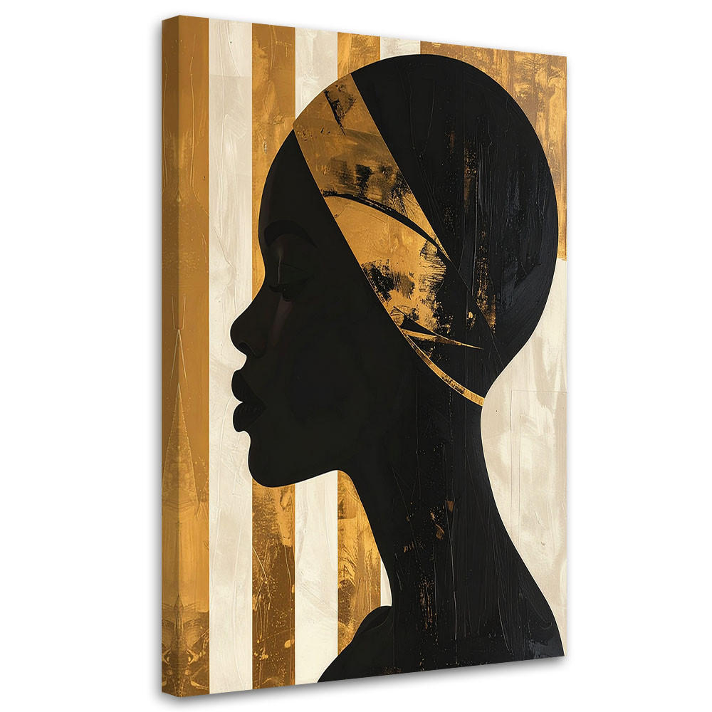 Feeby Leinwandbild, Gold 30x45 cm