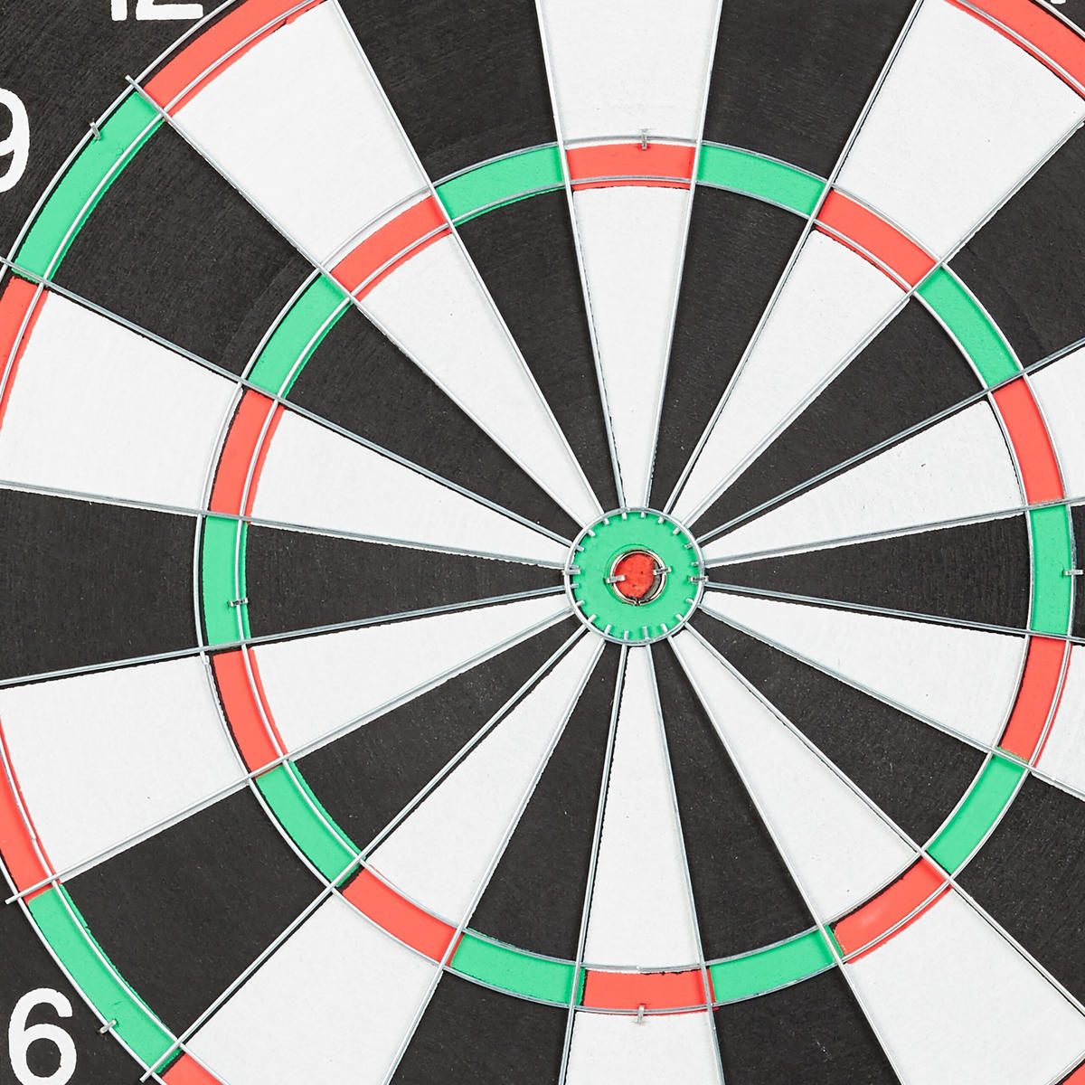 DARTSCHEIBE Bunt zweiseitig mit 6 Steeldarts 43 cm - Multicolor, Wellpappe/Metall (43/43cm) - Relaxdays