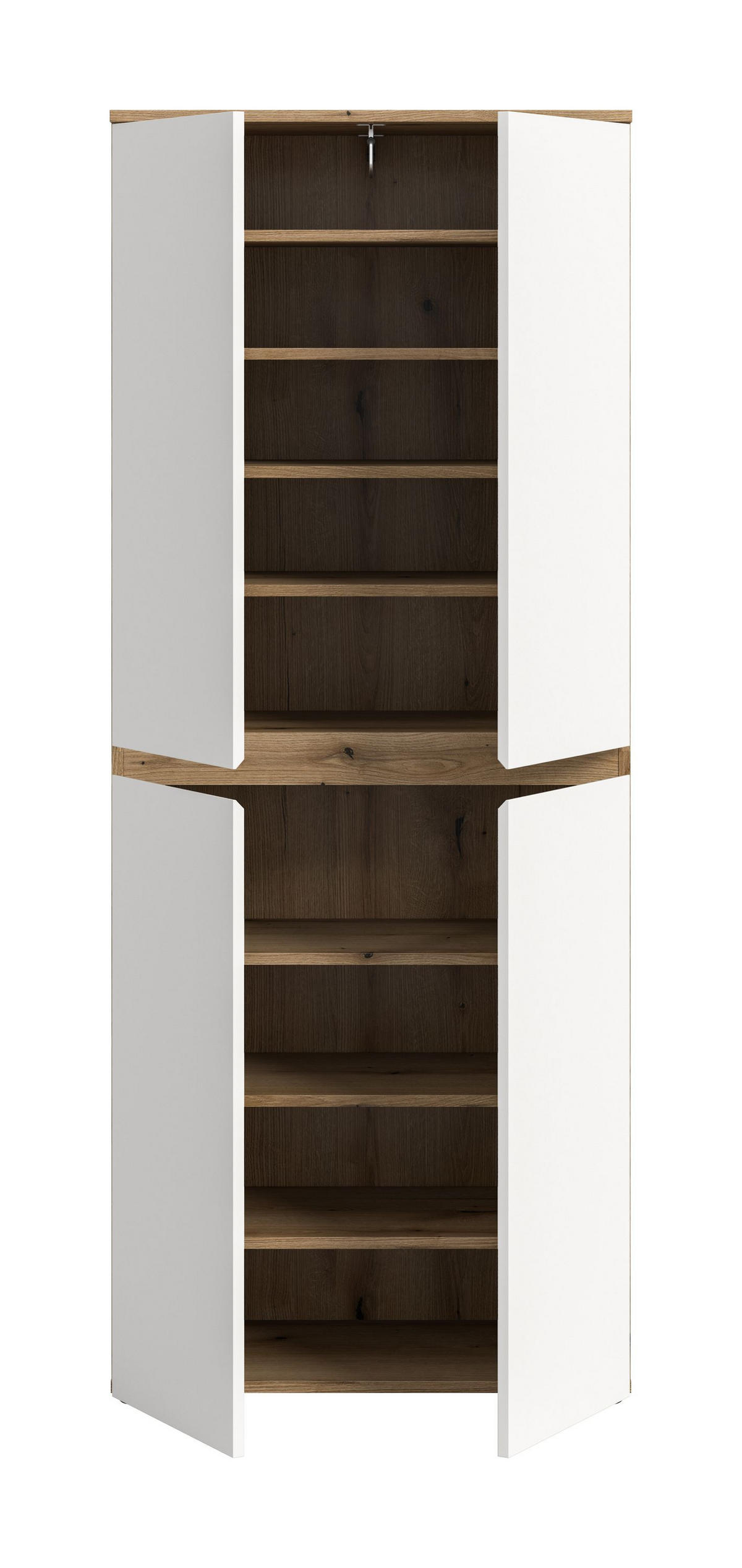 UNIVERSALSCHRANK SCARPA (B/H/T: ca. 70/175/37 cm) in Evoke Oak Nachbildung/weiß - Eichefarben, Holzwerkstoff (70/175/37cm)