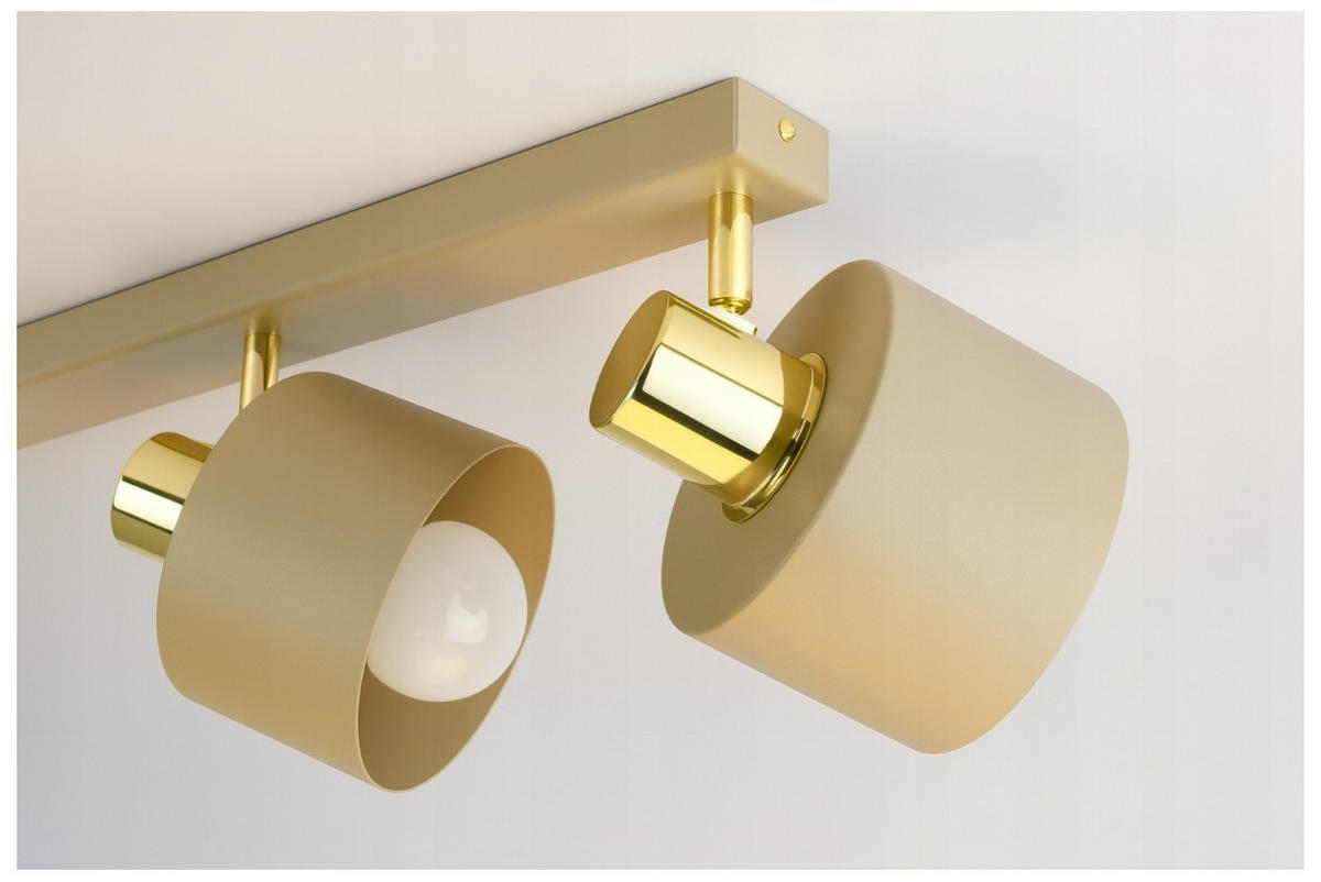 DECKENLEUCHTE Ecru - Beige/Goldfarben, Metall (12/70/21cm) - kiki design