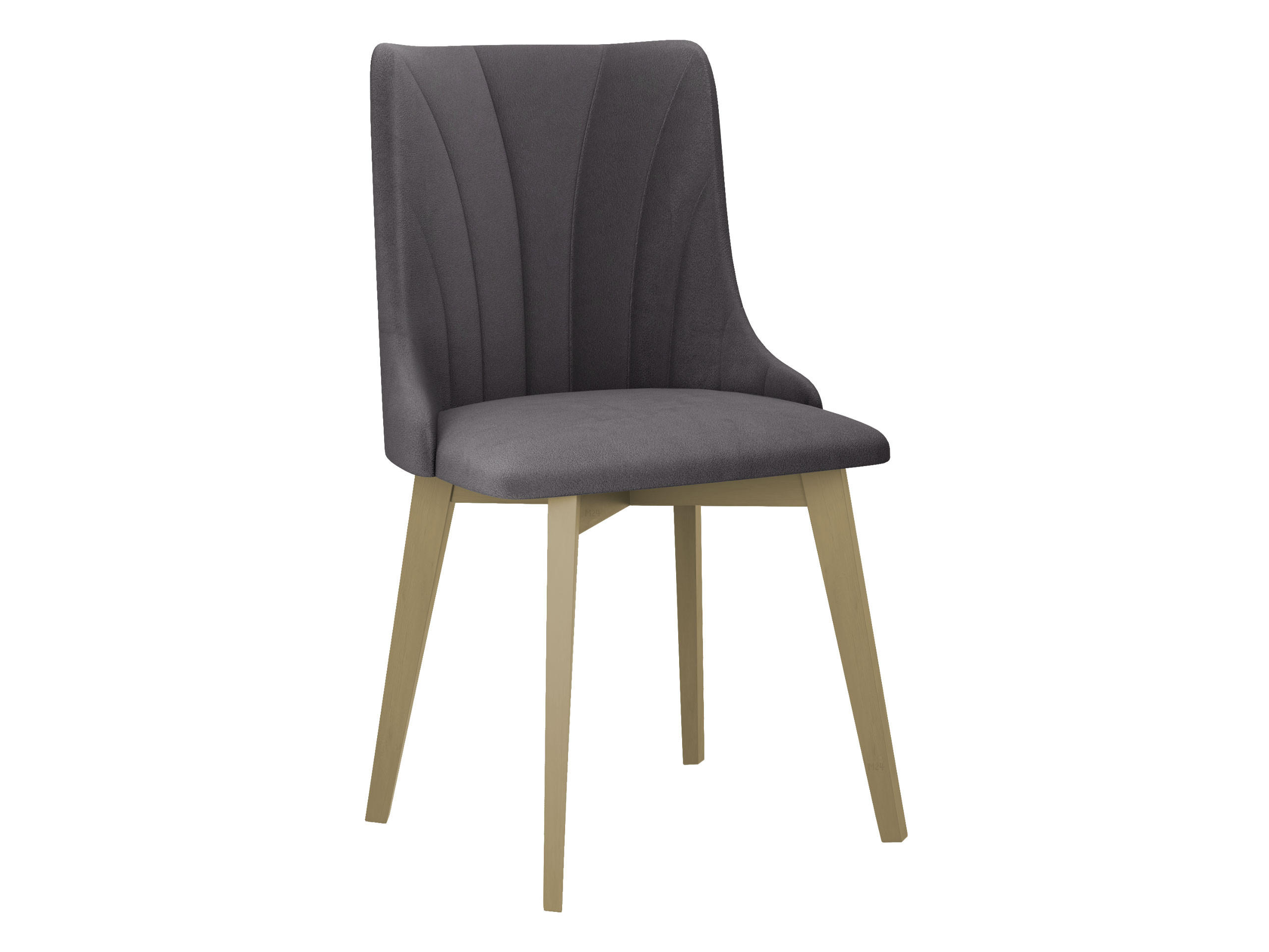 ESSZIMMERSTUHL Monti V Pik Muschel - Grau/Sonoma Eiche, Holz/Textil (48/83/53cm) - MIRJAN24