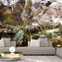 SELBSTKLEBENDE FOTOTAPETE 196/140 cm - Braun/Grün, Kunststoff/Textil (196/1cm) - KUNSTLOFT