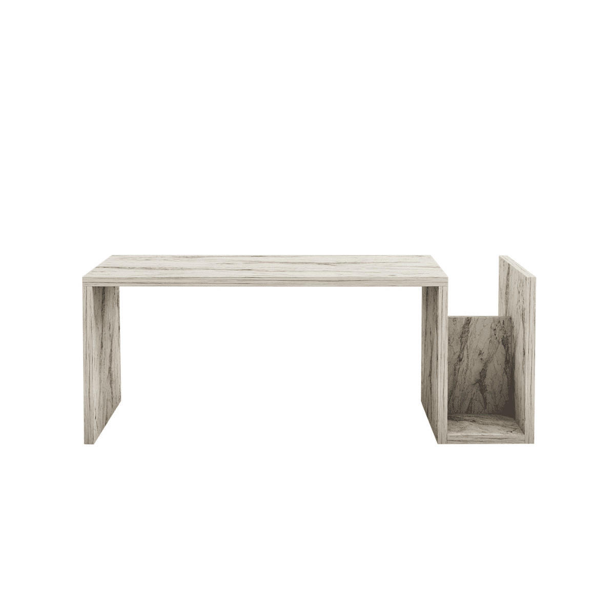 COUCHTISCH - memo 86,8/50/32,4 cm - Hellgrau, Holzwerkstoff (86.8/50/32.4cm) - Calicosy