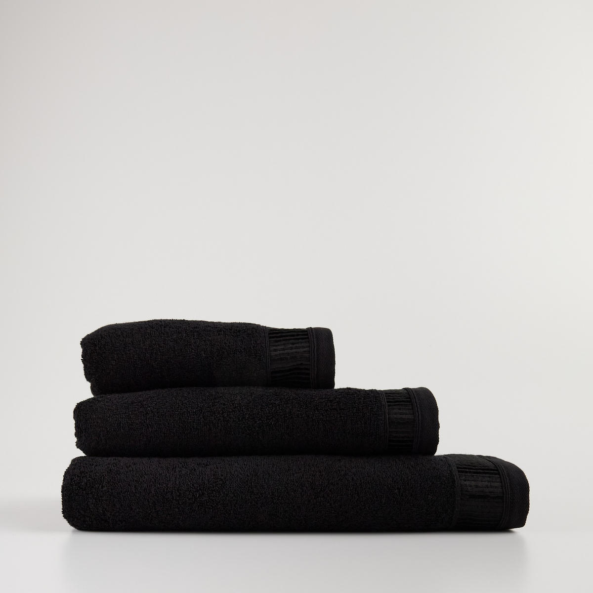 BADETUCH Alicanty - Schwarz, Textil (70/130cm) - home&you