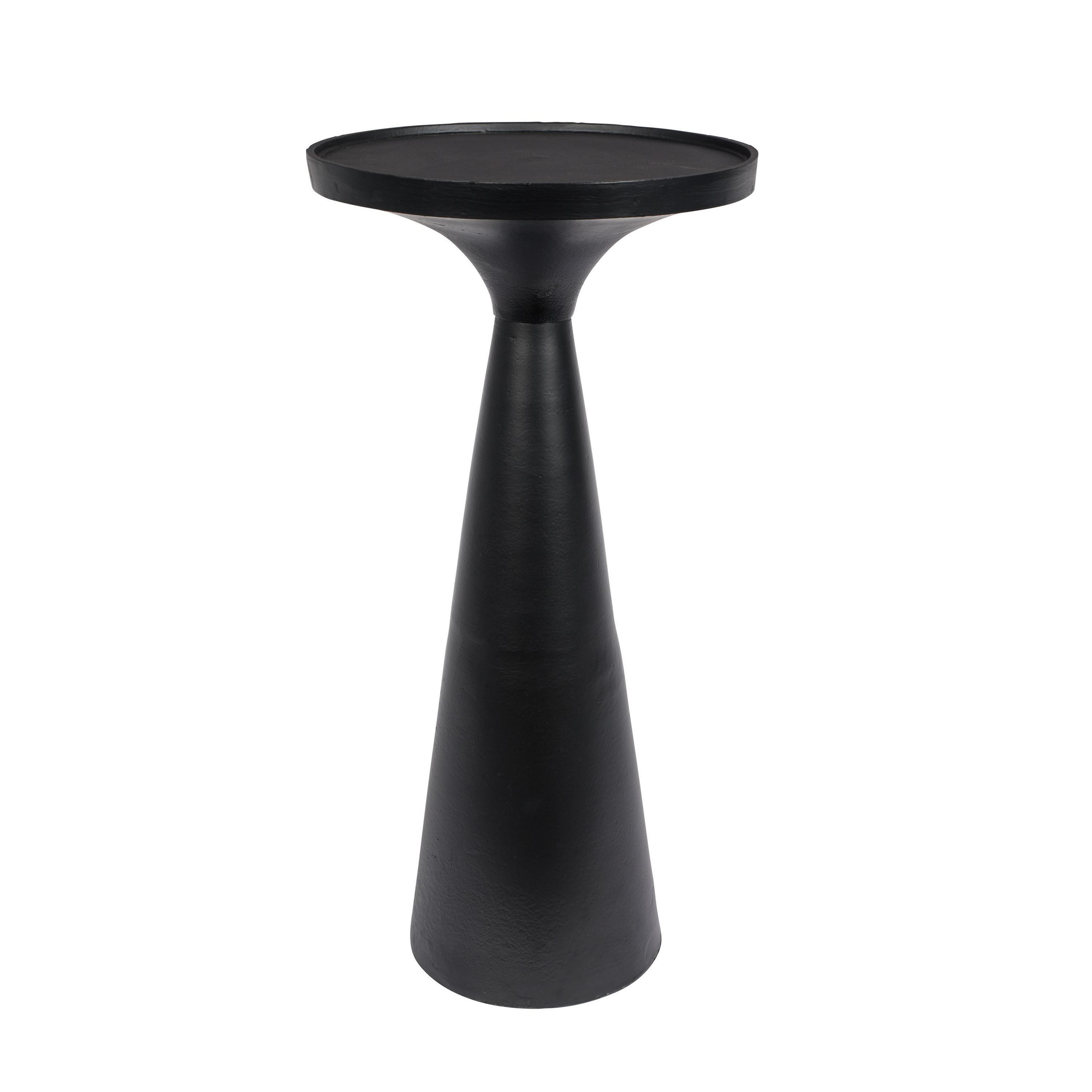 BEISTELLTISCH Flos Rund 28 cm Schwarz - Schwarz, Metall (28/28/56cm) - Zuiver