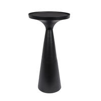 BEISTELLTISCH Flos Rund 28 cm Schwarz - Schwarz, Metall (28/28/56cm) - Zuiver