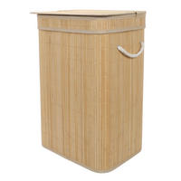 WÄSCHEKORB Bambus Luva 80 l - Beige, Naturmaterialien (42/60/32cm) - NUXIO
