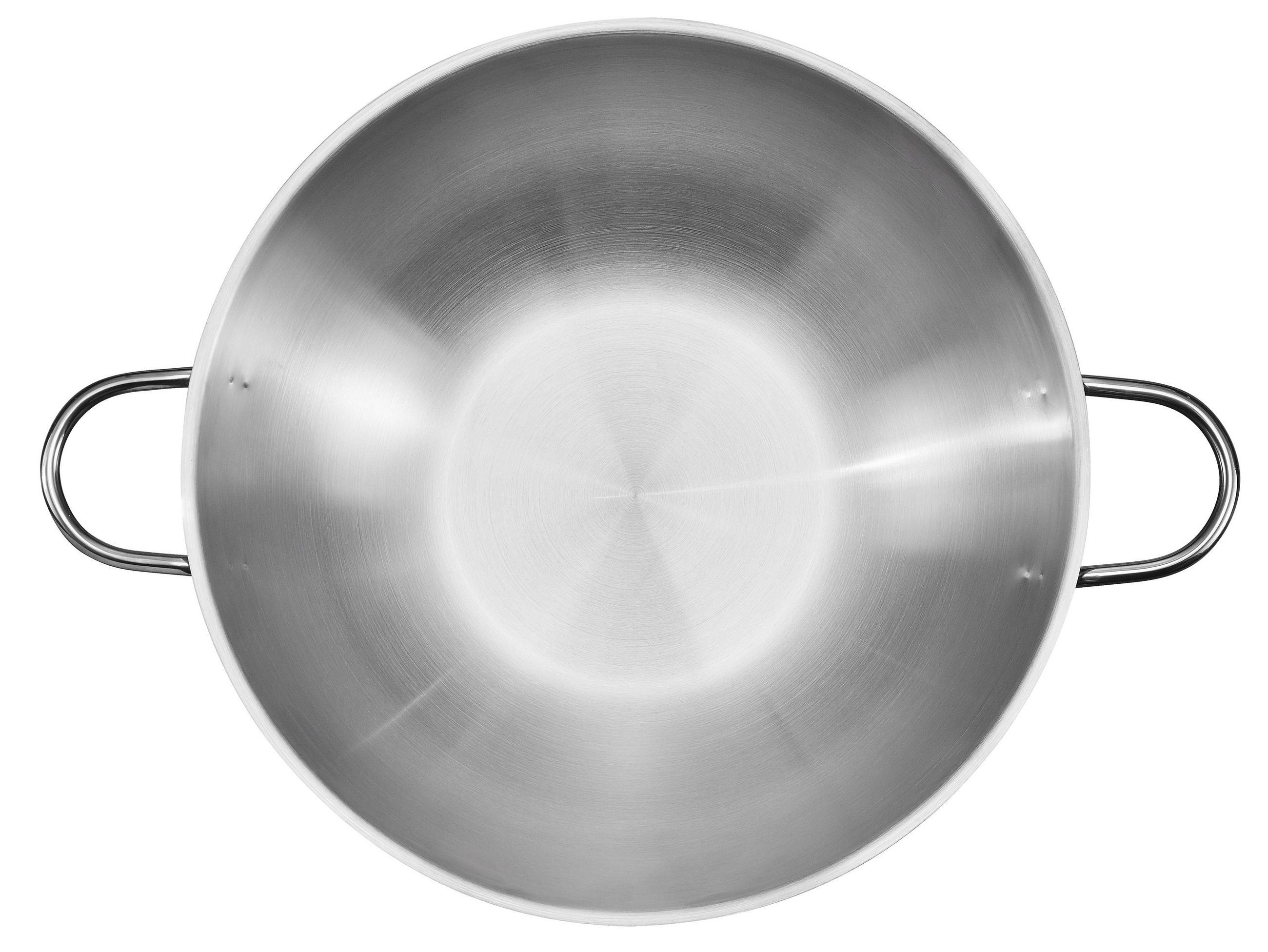 WOK Josie, Edelstahl, Induktion, Ø 32 cm - Edelstahlfarben, Metall (32cm) - KOPF