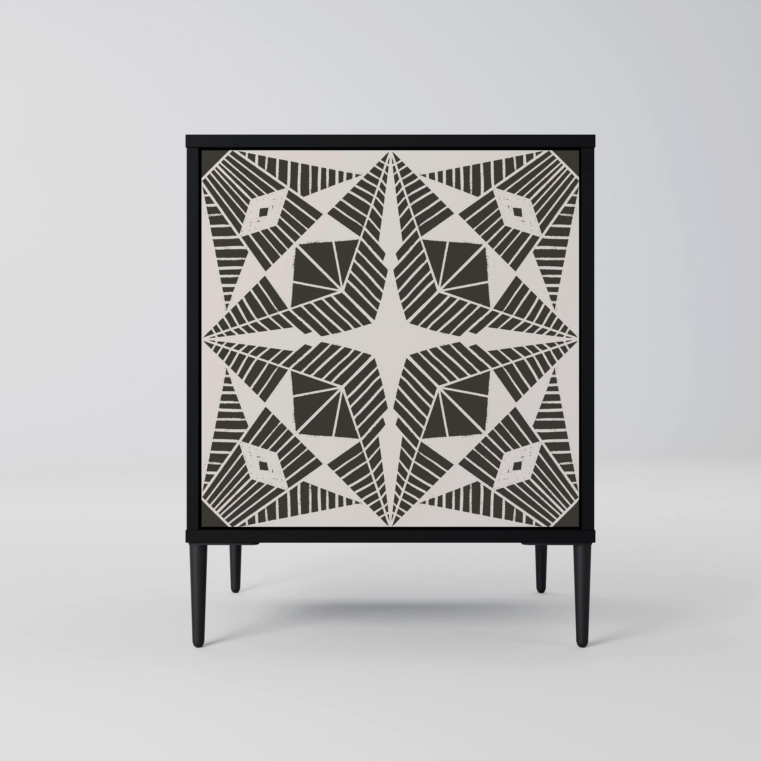 SpaceRebels Sideboard Schwarz 57.5x72.5x42 cm