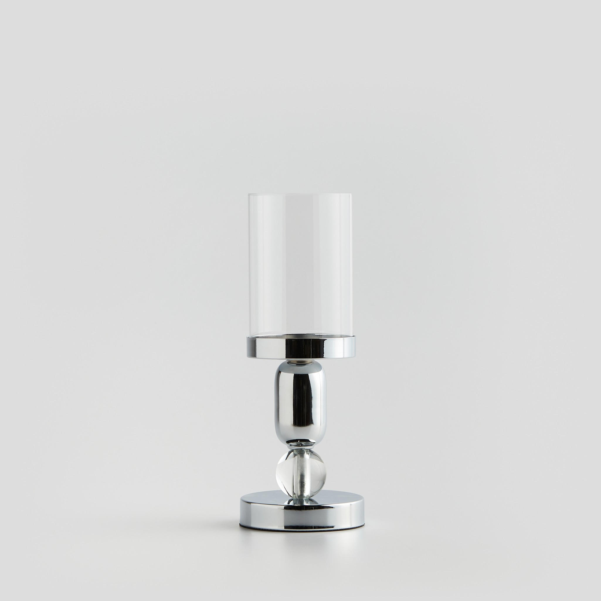 KERZENSTÄNDER Eli - Silberfarben, Metall (12/31/12cm) - home&you