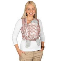 BABYTRAGETUCH Gewebtes Tragetuch kbA - Rosa/Weiß, Textil (70/0.1/540cm) - Hoppediz
