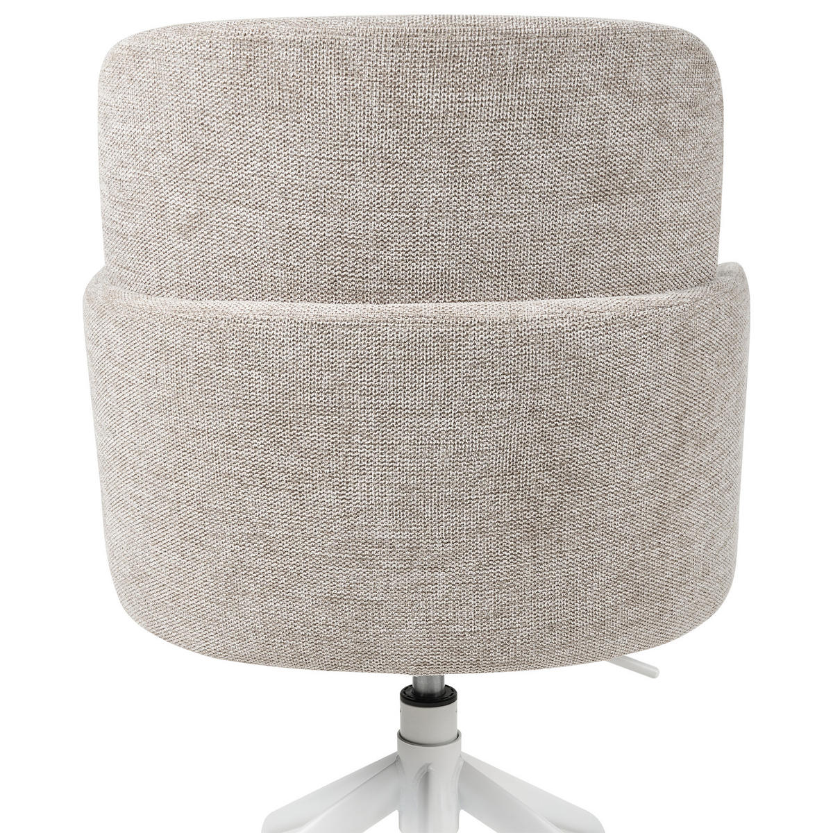 BÜROSTUHL Beige Dryden - Beige/Weiß, Textil (60/84/60cm) - Beliani