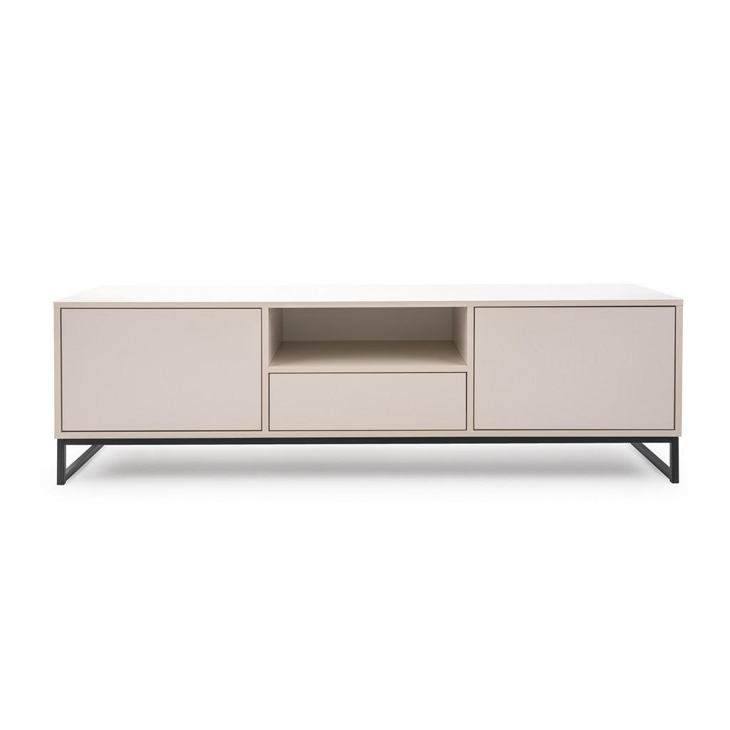 Thumbnail - Bettso Tv-Element, Beige, Holzwerkstoff, 1 Fächer, 1 Schubladen, 160x48x45 cm, Wohnzimmer, Wohnwände, Lowboards, Lowboar...