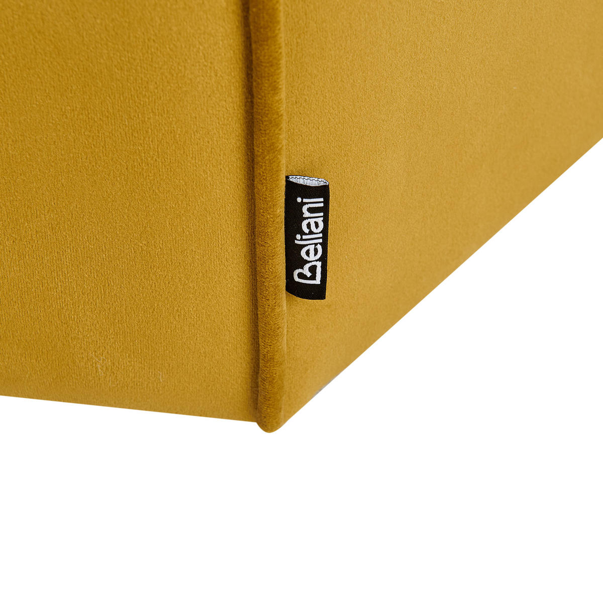 POUF Samtstoff Gelb Wishek - Gelb, Textil (45/40/45cm) - Beliani