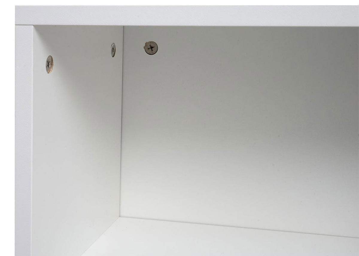 TV-RACK Weiß - Weiß, Holz (144/50/40cm) - MCW