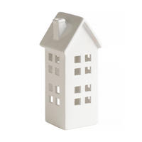 KERZENSTÄNDER Snowbound, Weiß, 29 x 11 x 12 cm, Dekorative Weihnachtsdeko - Weiß, Keramik (11/29/12cm) - home&you