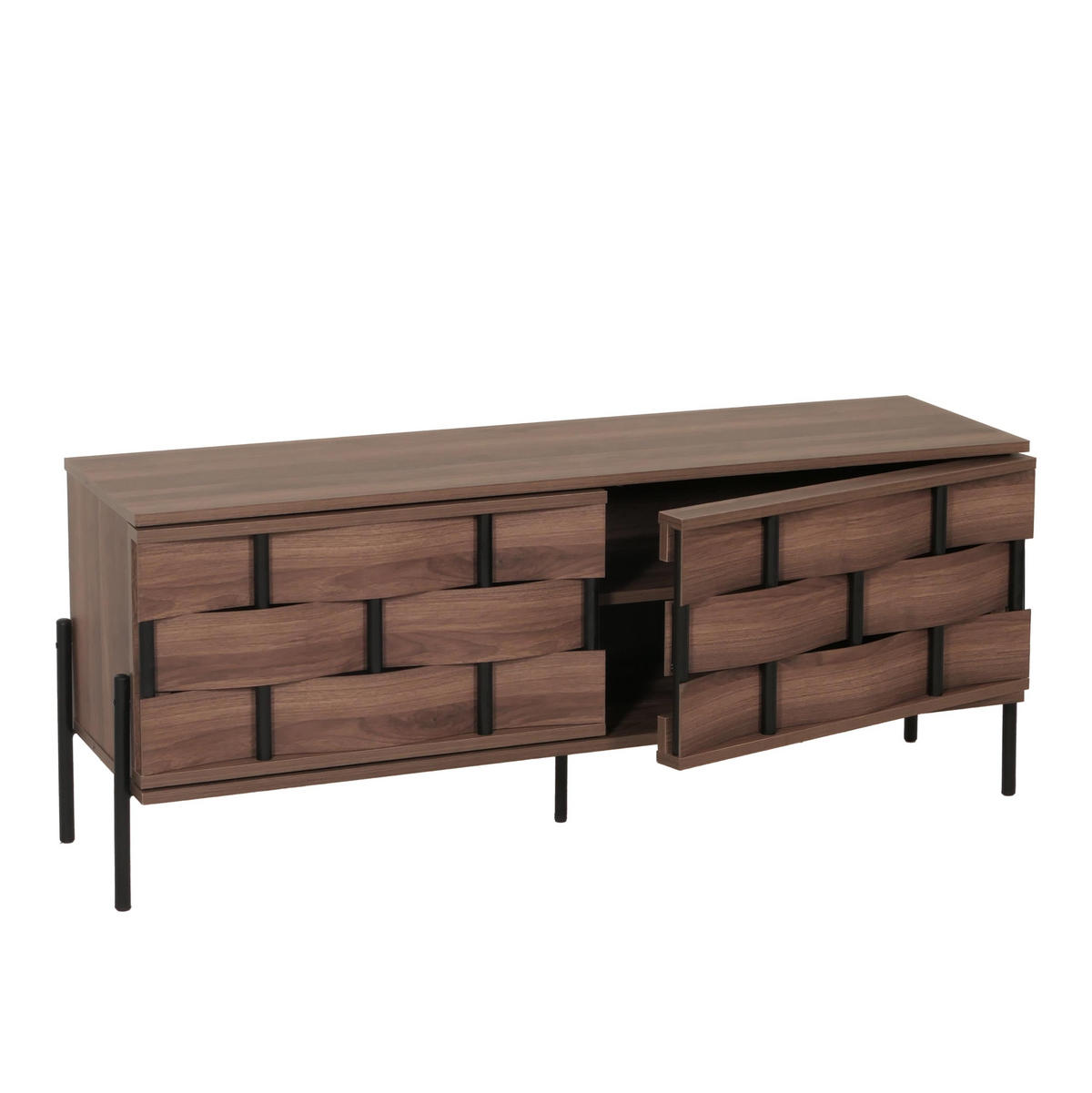 TV-RACK Braun - Braun, Holz (120/51/35cm) - MCW