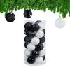 30XWEIHNACHTSKUGELN - Multicolor, Kunststoff (6/7/6cm) - Relaxdays