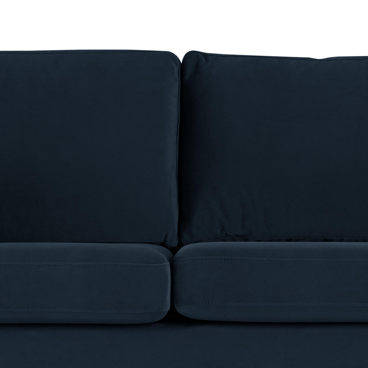 WOHNLANDSCHAFT mit Longchair - Buchefarben/Dunkelblau, Textil (371/81/219cm) - home24