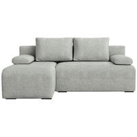 ECKSOFA Ernest mit Schlaffunktion Grau Bouclé - Grau, Textil (200/145cm) - Bromarkt