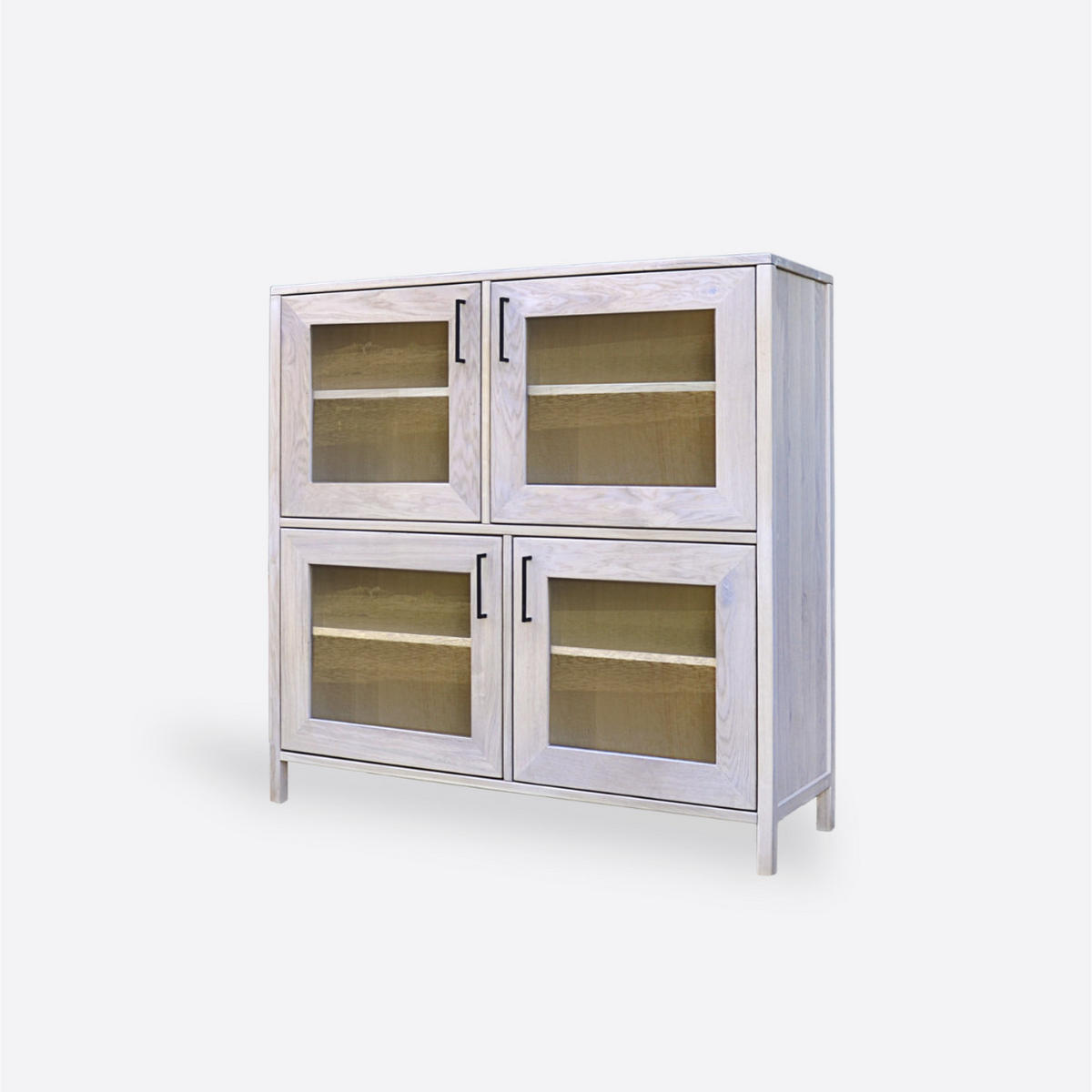 HOLZSCHRANK für das Wohnzimmer MONTE - Eichefarben, Holz (120/120/40cm) - Rawood Furniture