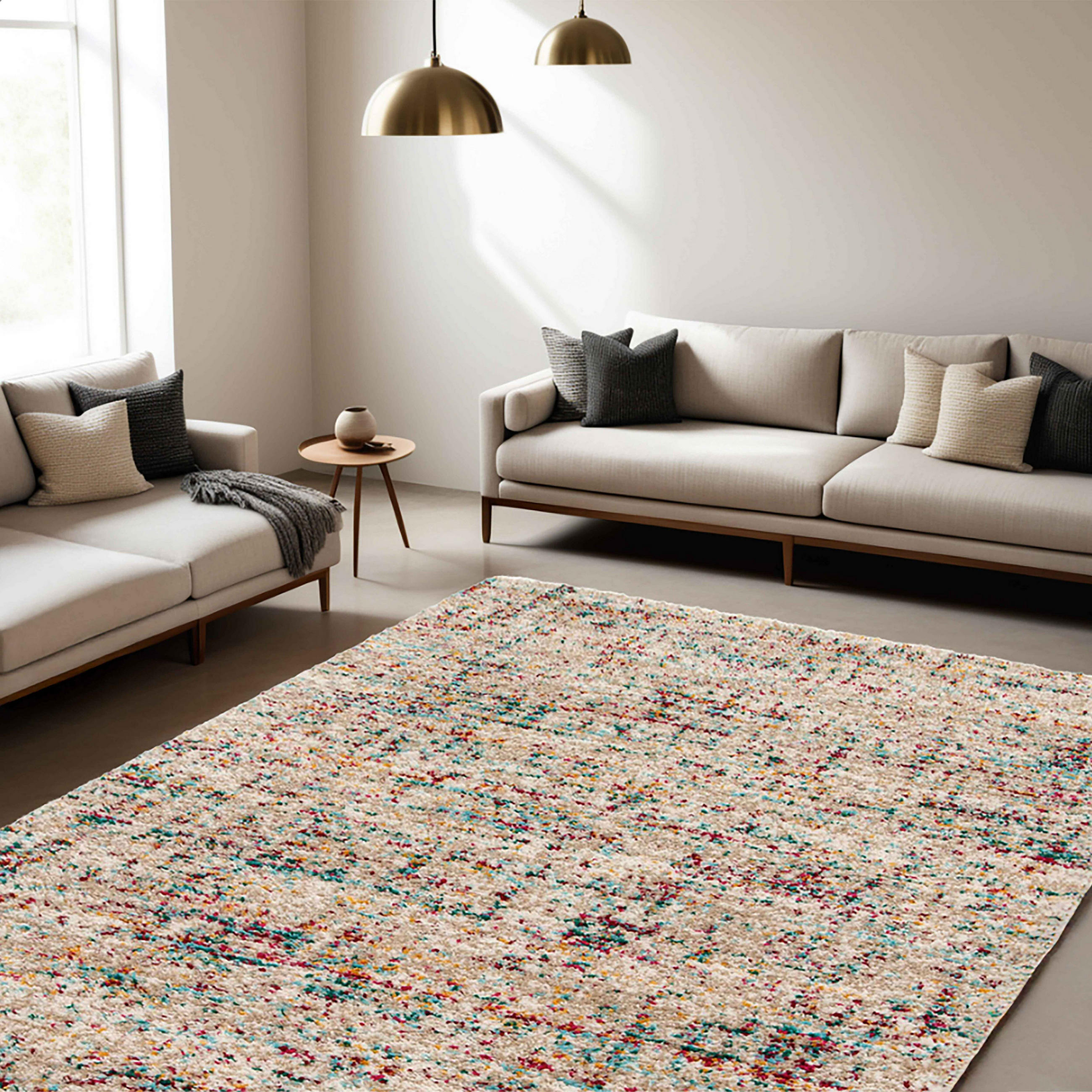 TEPPICH, Taupe - Taupe, Textil (120/170cm) - Oviala