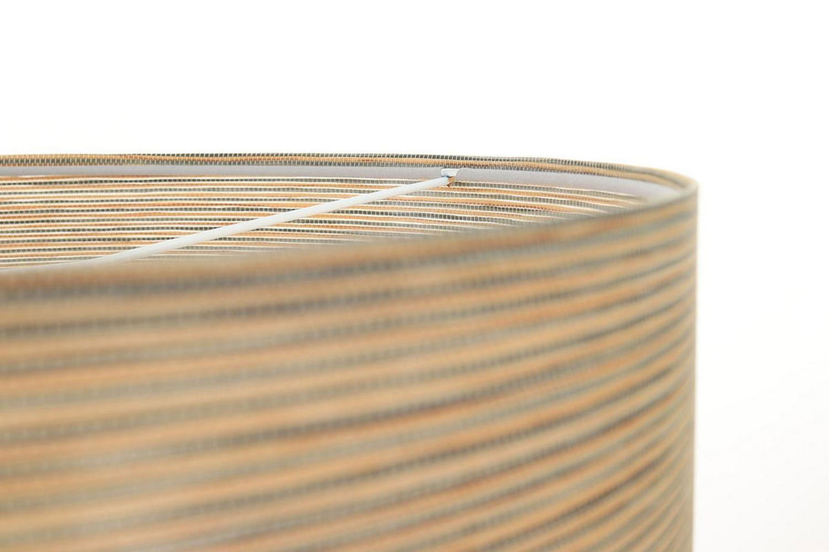 HÄNGELEUCHTE Grau 60/30 cm - Beige/Grau, Kunststoff (60/1/30cm) - ONZENO
