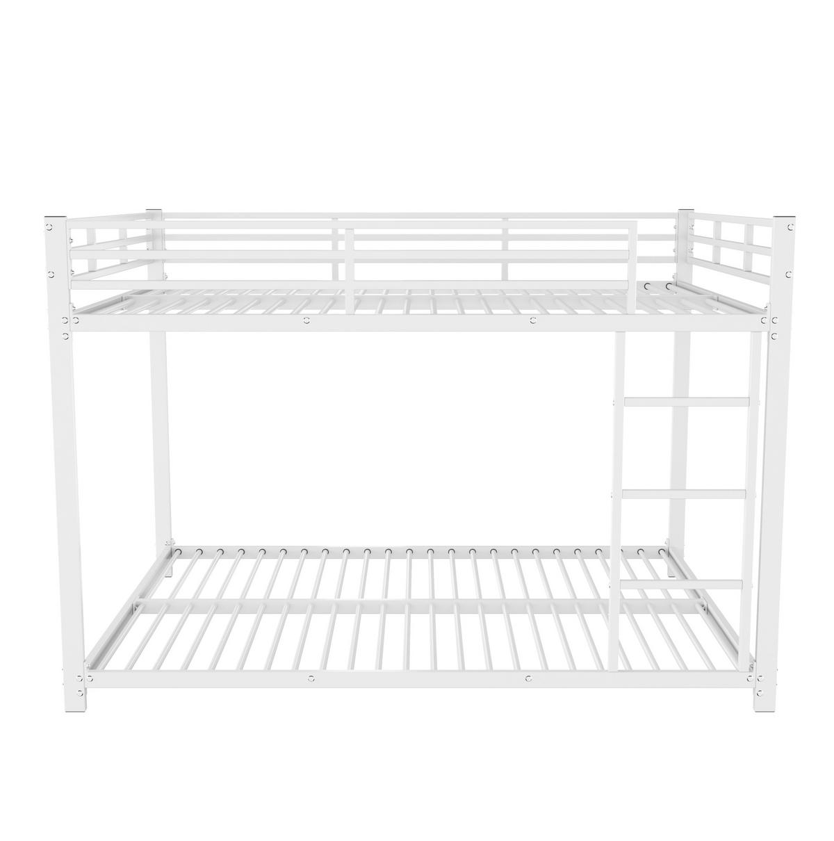 ETAGENBETT 140/200 cm Weiß aus Metall für Kinder - Weiß, Metall (140/200cm) - MIVRAY
