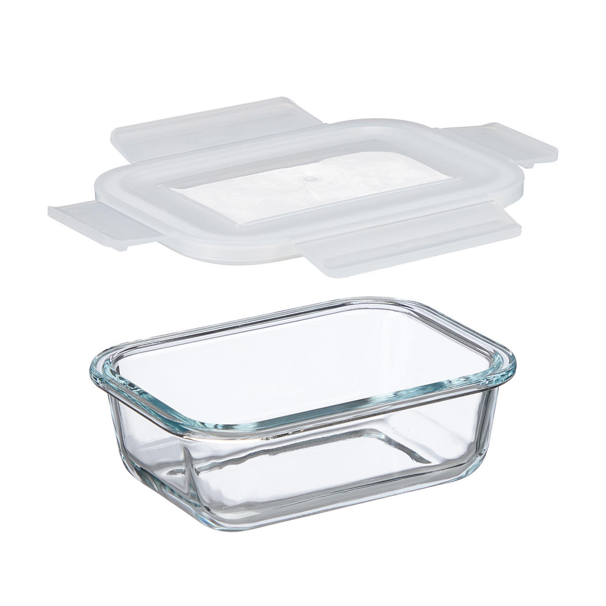 GLASBEHÄLTER-SET - Transparent, Glas/Kunststoff (15.5/6/11cm) - Relaxdays