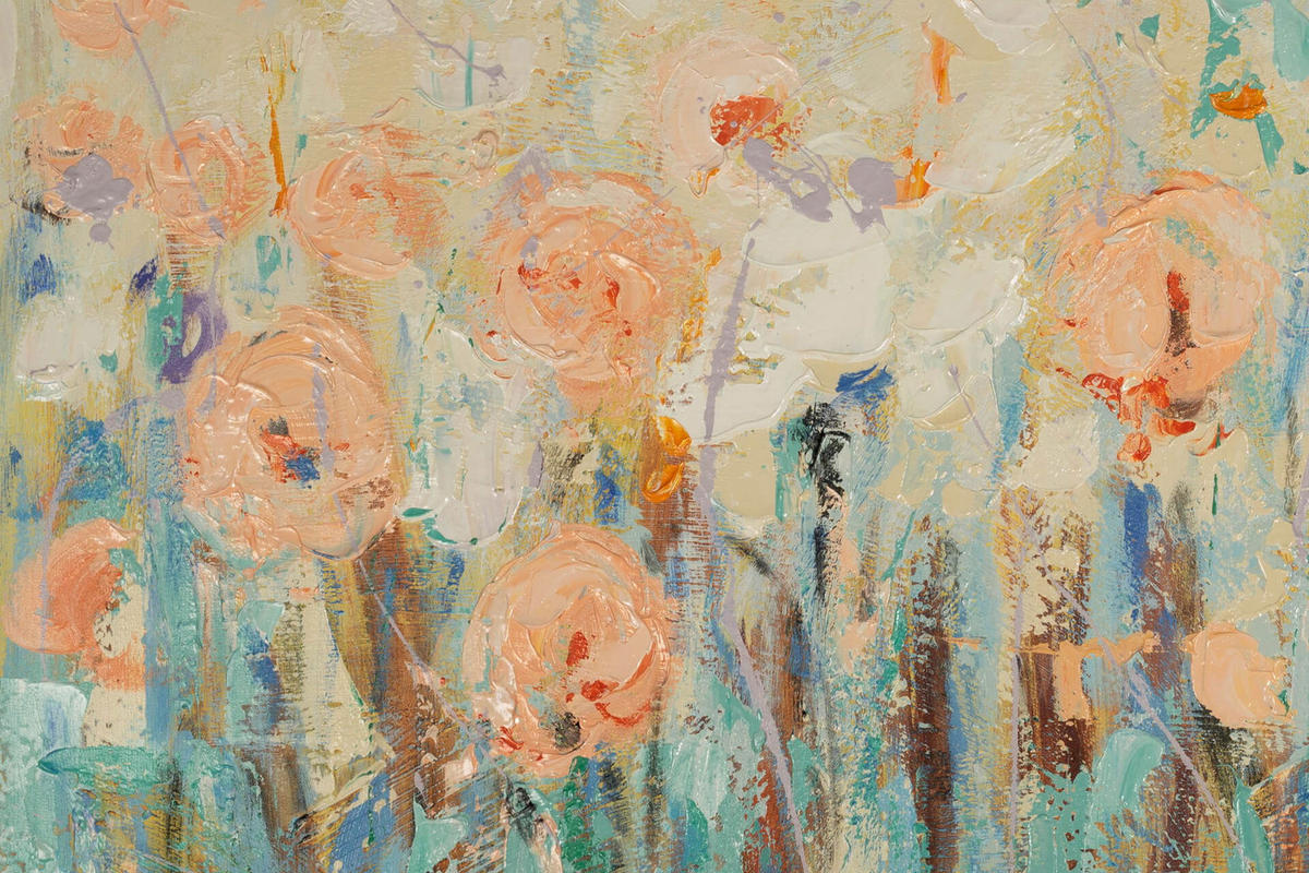 ACRYLBILD HANDGEMALT 90/90 cm - Multicolor, Holz/Textil (2.16/90cm) - KUNSTLOFT