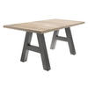 ESSTISCH ausziehbar Elia 3 160 x 90 x 75 Esszimmertisch Graphit/Eiche Sägerau - Sonoma Eiche, Holz (160/90/75cm) - 58aufmkessel