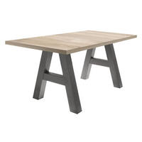 ESSTISCH ausziehbar Elia 3 140 x 90 x 75 Esszimmertisch Graphit/Eiche Sägerau - Sonoma Eiche, Holz (140/90/75cm) - 58aufmkessel