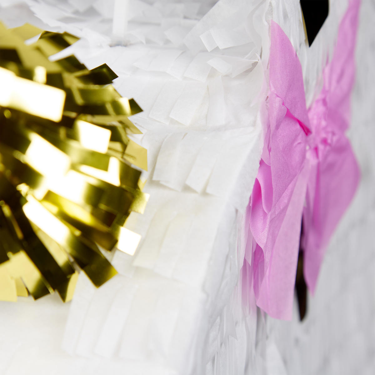 PINATA Einhorn - Weiß, Papier (39.5/41.5/9cm) - Relaxdays