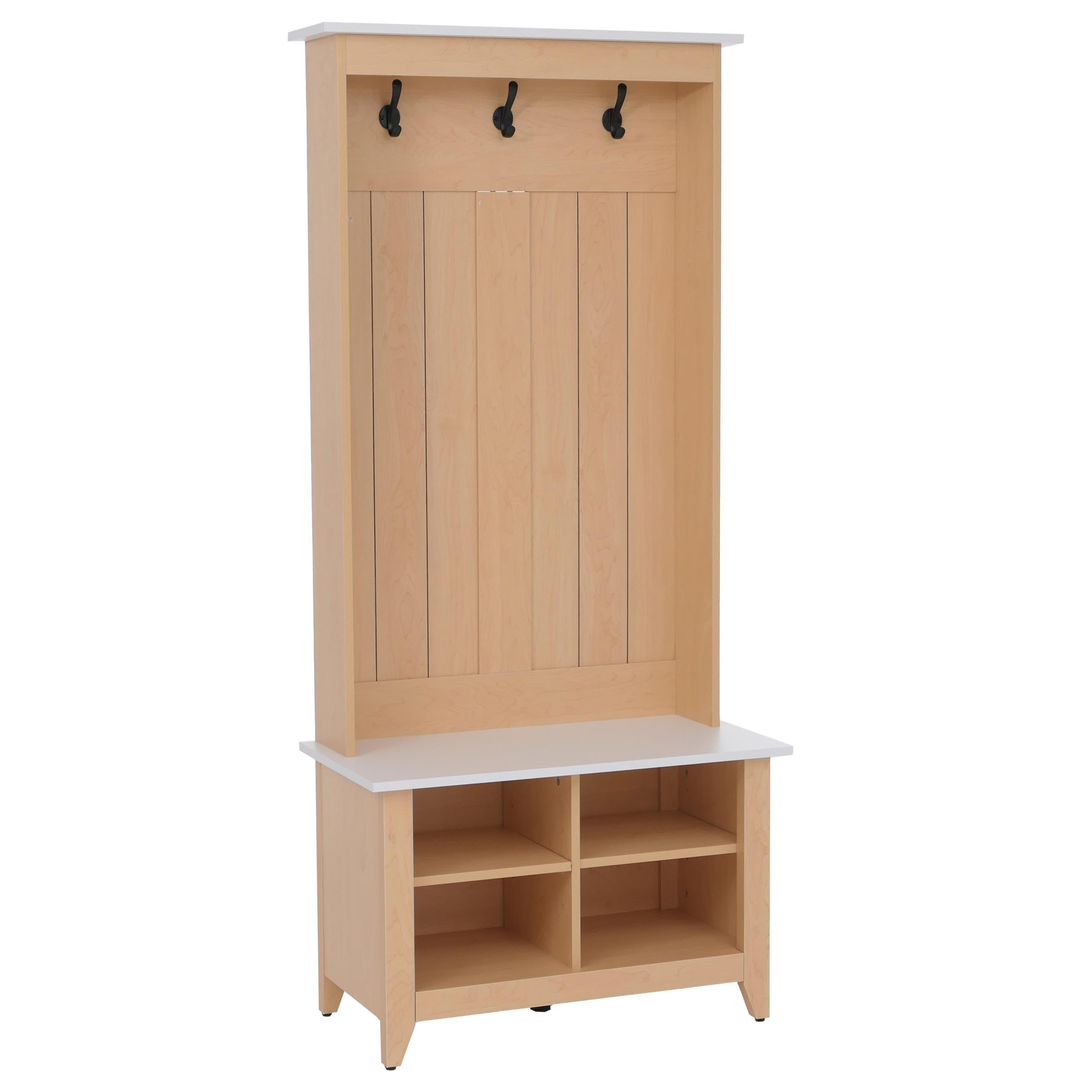 GARDEROBE Beige, Weiß - Beige/Weiß, Holz (76/170/39cm) - MCW