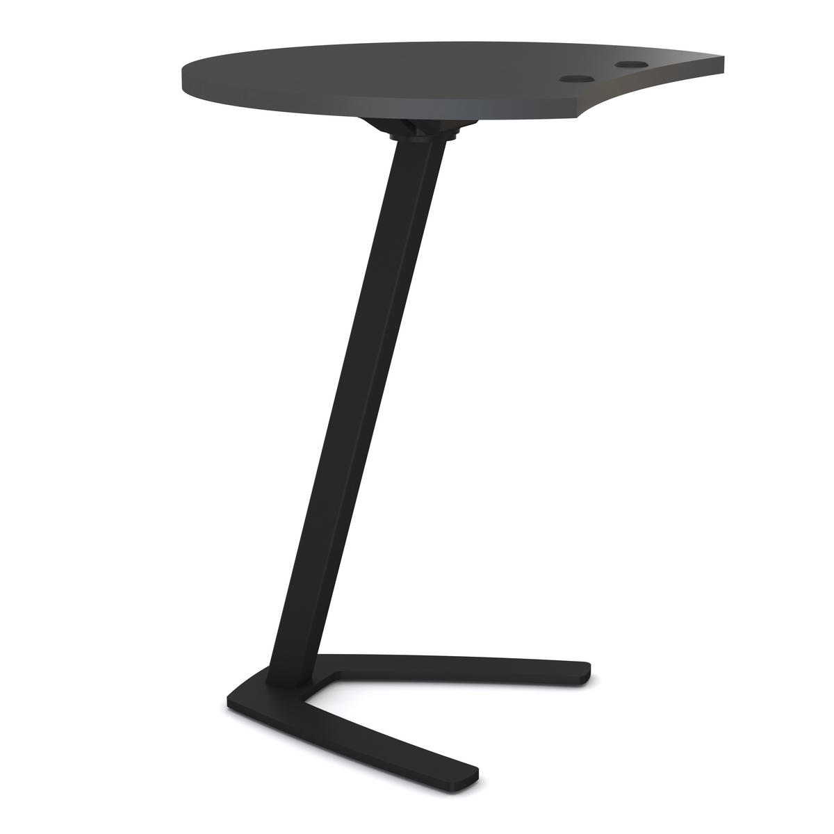 STEHTISCH Laptoptisch Pontis Anthrazit - Schwarz, Holz/Metall (50/60/72cm) - ASSMANN