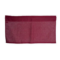 SCHEIBENGARDINE reines Leinen rose-de provence 85/45 cm - Dunkelrot, Naturmaterialien (45/85cm) - beties Heimtextil