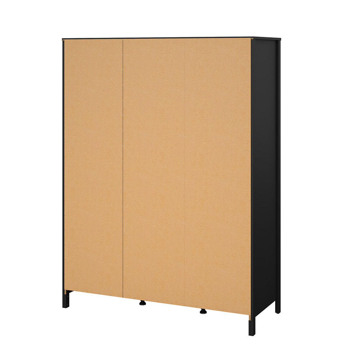 KLEIDERSCHRANK, Madrid, Schwarz, Holzwerkstoff, 150 x 59 x 199 cm - Schwarz, Holzwerkstoff (150/199/59cm) - ebuy24