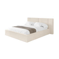 POLSTERBETT mit Bettkasten und Lattenrost, Bett mit Matratze H3/H4 - RIVO 120x200 Beige - Creme, Holzwerkstoff/Textil (120/200cm) - ALTDECOR