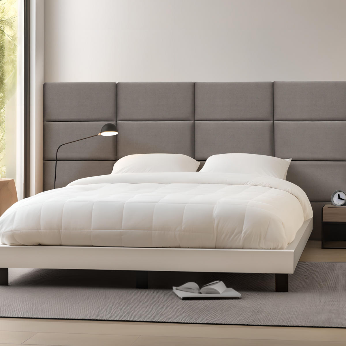 KOPFPOLSTER-SET 3 TLG. Carpino - Dunkelgrau, Textil (3/30/60cm) - [neu.haus]