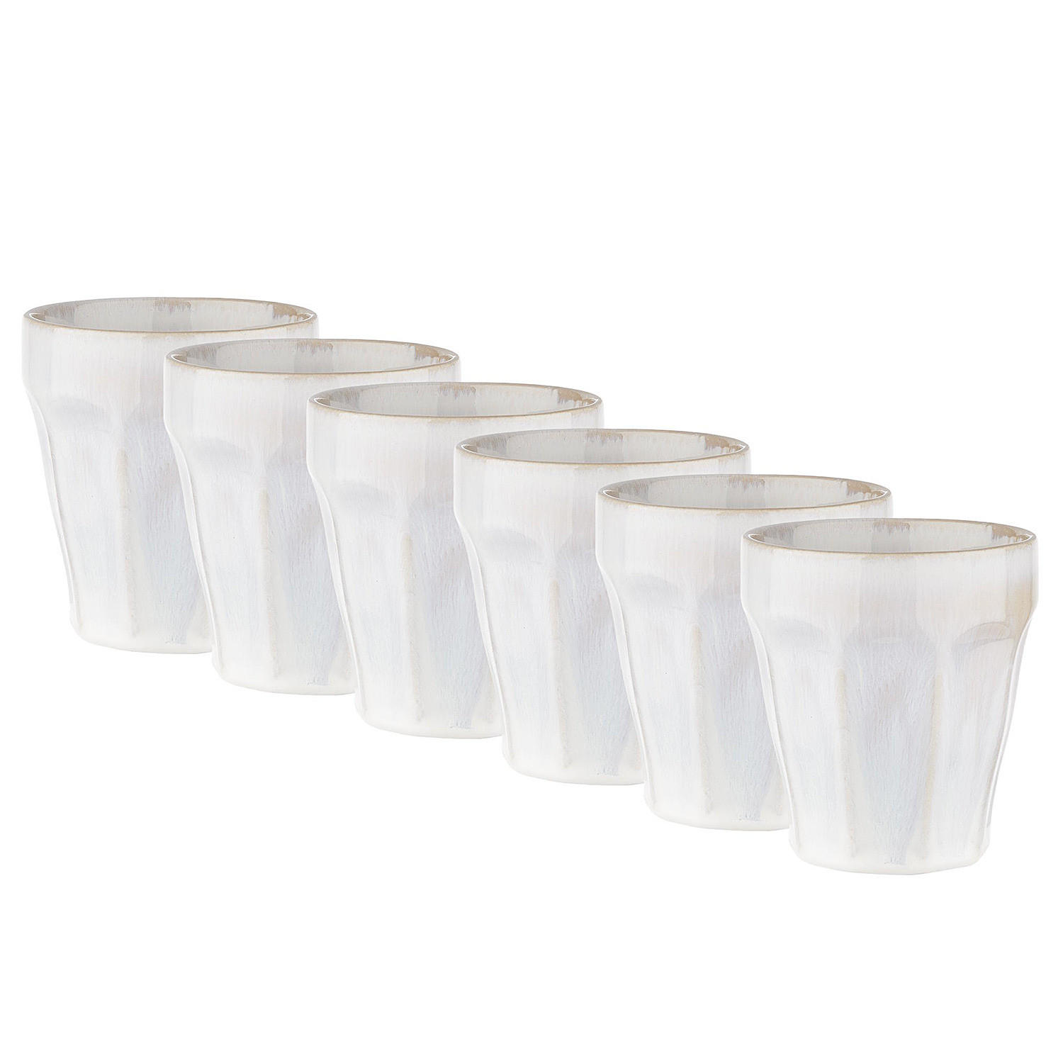 KAFFEETASSE (6er Set) Bergamo - Weiß, Keramik (0.25L) - BUTLERS