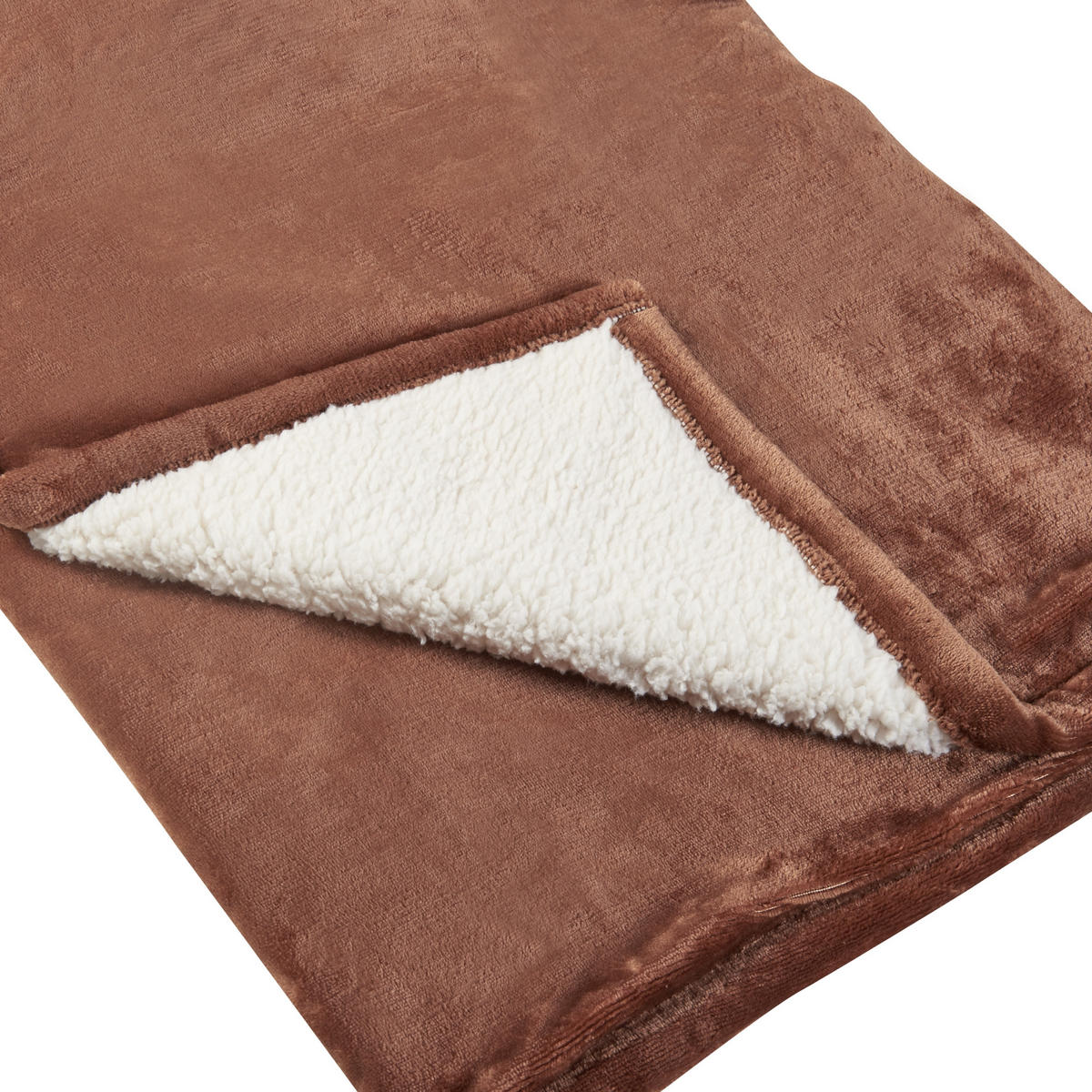 PŘIKRÝVKA Archi - hnědá, textil (180/130cm) - [en.casa]