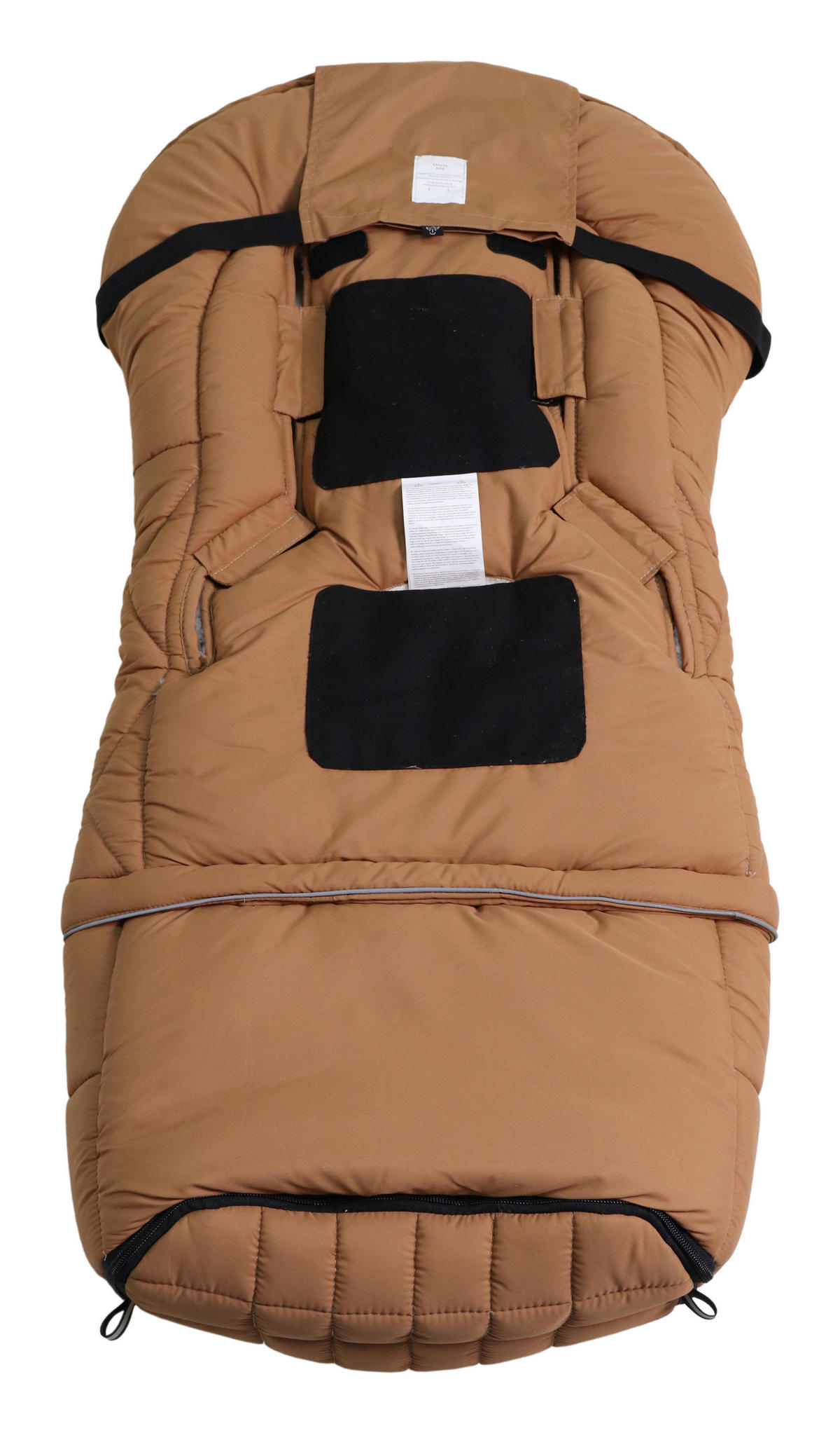 KINDERWAGEN-FUSSSACK Moony 2in1, Sherpa Fleece cream, camel - Braun, Textil (48/10/105cm) - Kaiserbaby