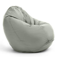 BRUNI Classico Sitzsack - Indoor- und Outdoor-Bean Bag, in Deutschland gefertigt - Hellgrau, Kunststoff/Textil (70/60/70cm) - Bruni