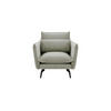 SESSEL Layla-Velluto 15 - Hellgrau, Holz/Textil (105/95/98cm)