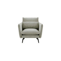 SESSEL Layla-Velluto 15 - Hellgrau, Holz/Textil (105/95/98cm)
