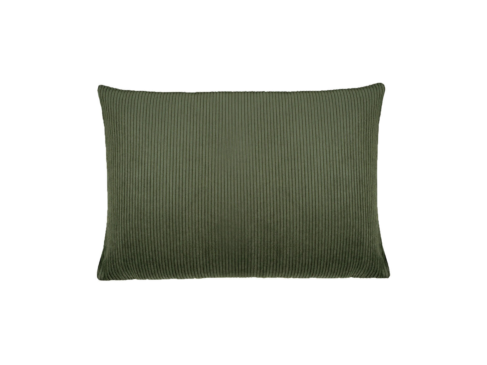 KISSENHÜLLE HYggelig No.1 bamboo-grün Cord-Samt 25/35 cm - Olivgrün, Textil (25/35cm) - beties Heimtextil